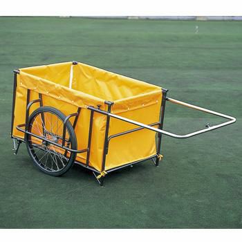 スチール製折りたたみ式リヤカー ノーパンクタイヤ使用（26インチ