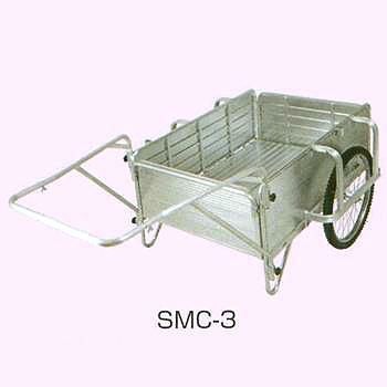 オールアルミ製 折りたたみ式リヤカー 24インチ・ノーパンクタイヤ SMC