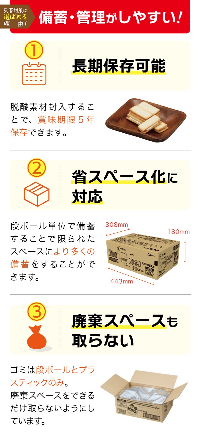 保存用ビスコ　説明