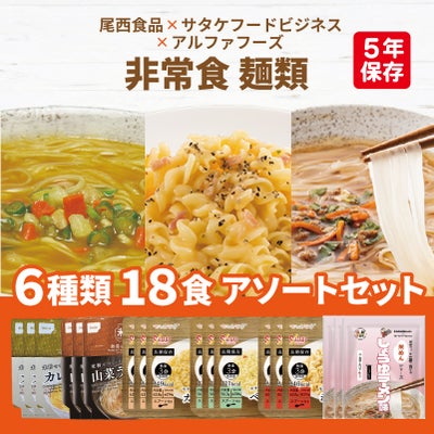 非常食 麺類 6種類 18食 5日分以上 アソートセット
