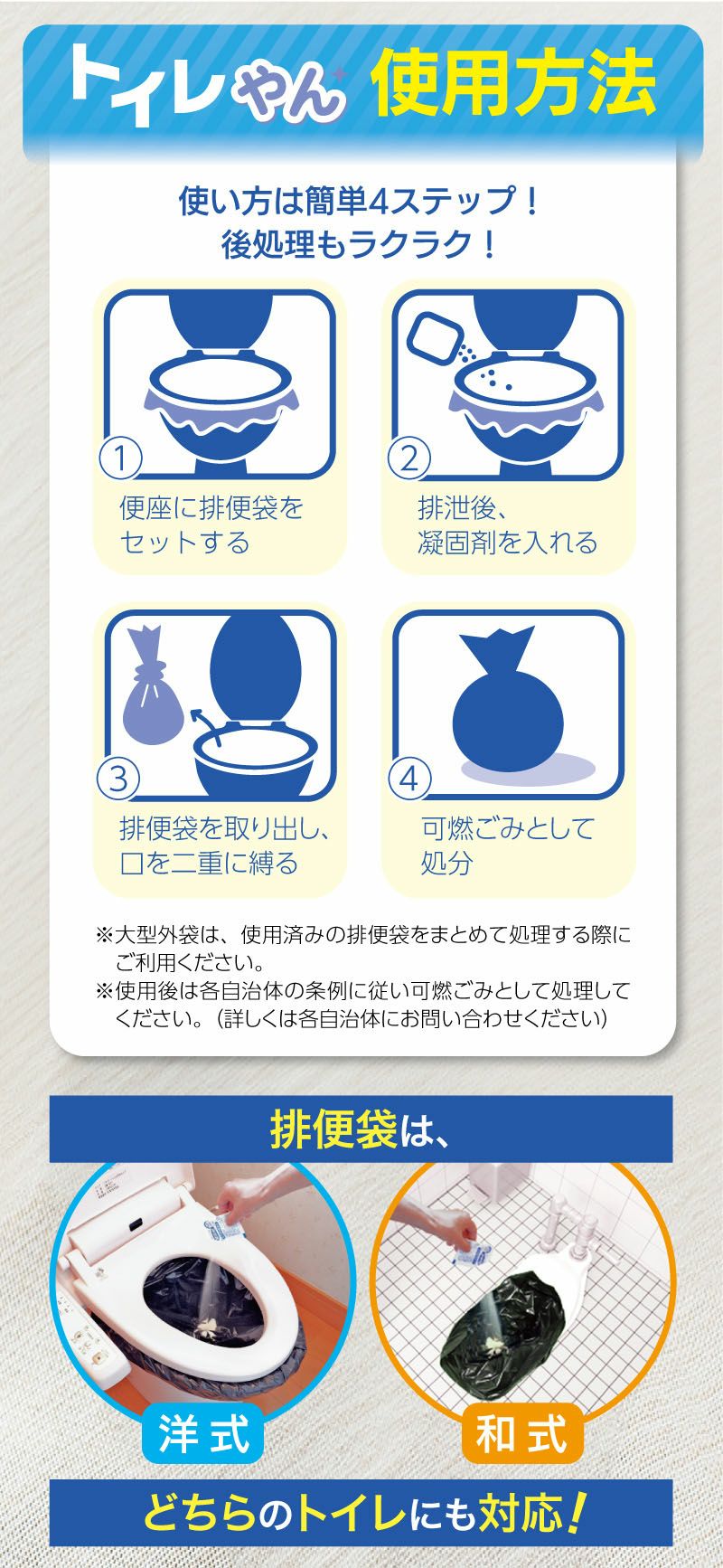 非常用簡易トイレトイレやん使用法08