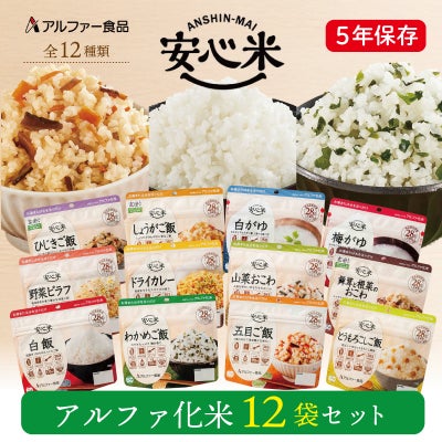 安心米 12種類 12食 非常食セット 